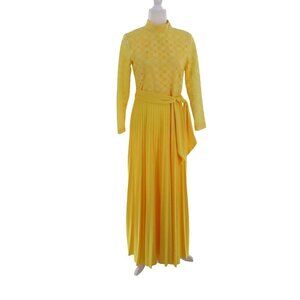 Vintage Maxi Dress Union Made Womens Small Elegant Modest Retro Evening Wear